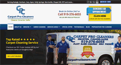 Desktop Screenshot of carpetprocleaners.com