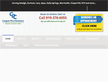 Tablet Screenshot of carpetprocleaners.com